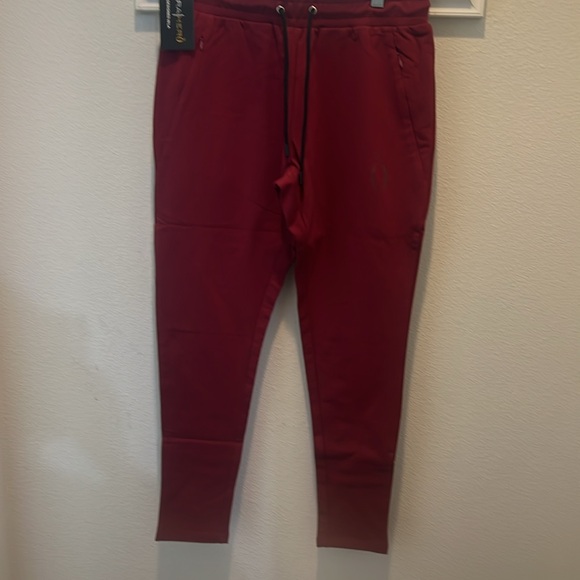 Hera Hero men’s DLUXX Joggers Red/Maroon sweat pants NWT - Picture 7 of 8